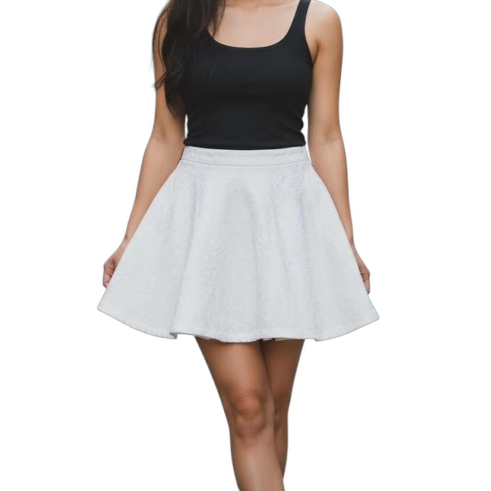 Vintage Forever 21 White Skirt